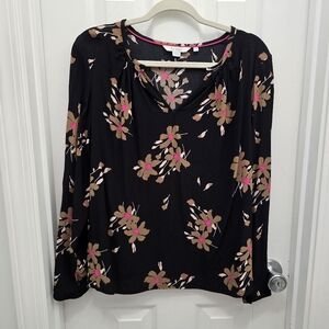Boden long sleeves floral blouse Sz 12, pre-owned in good condition